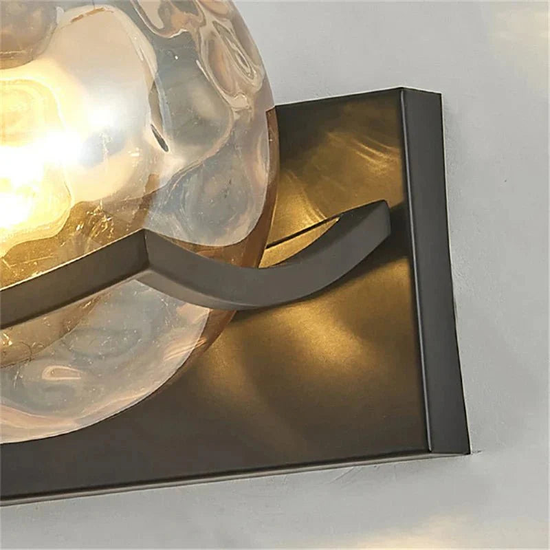 Applique Murale Boule En Verre Transparent Moderne