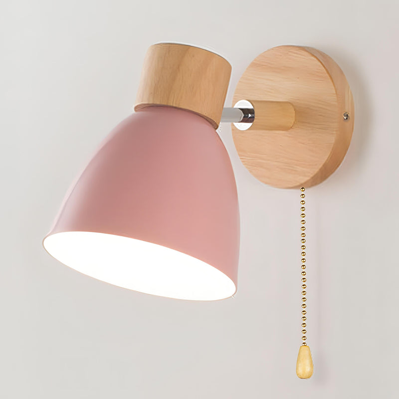 Applique Murale Suspendue Bois Clair Nordique