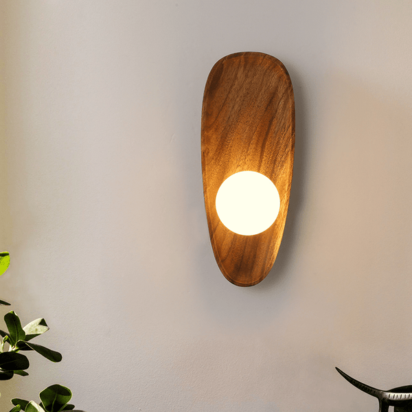 Applique Murale Nature Bois et Verre