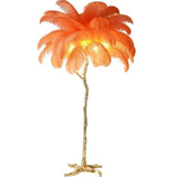 Lampadaire Plumes d’Autruche Scandinave
