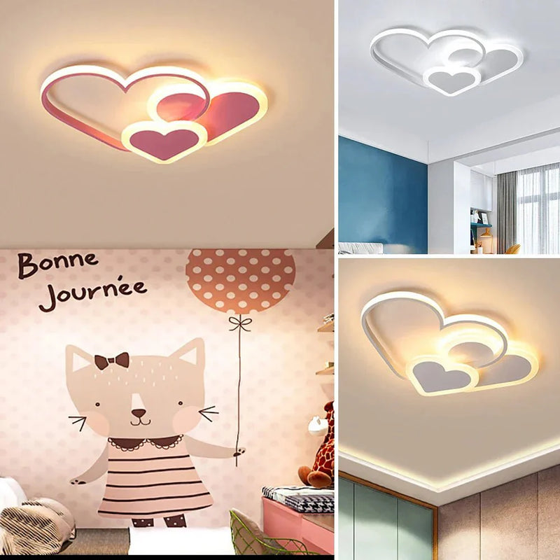 Plafonnier Enfant en forme de coeur