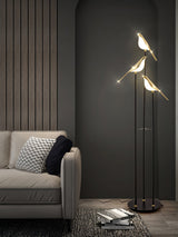 Lampadaire Créatif Noire Sculpturale
