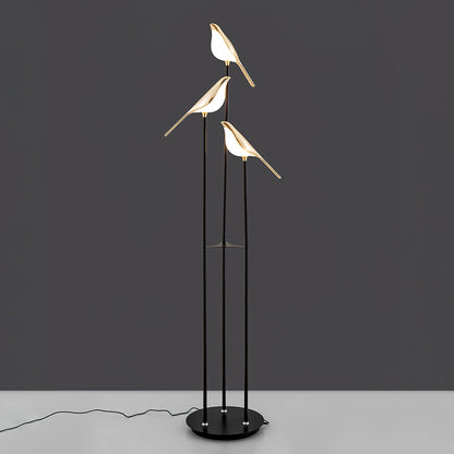 Lampadaire Créatif Noire Sculpturale