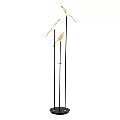 Lampadaire Créatif Noire Sculpturale