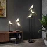 Lampadaire Créatif Noire Sculpturale