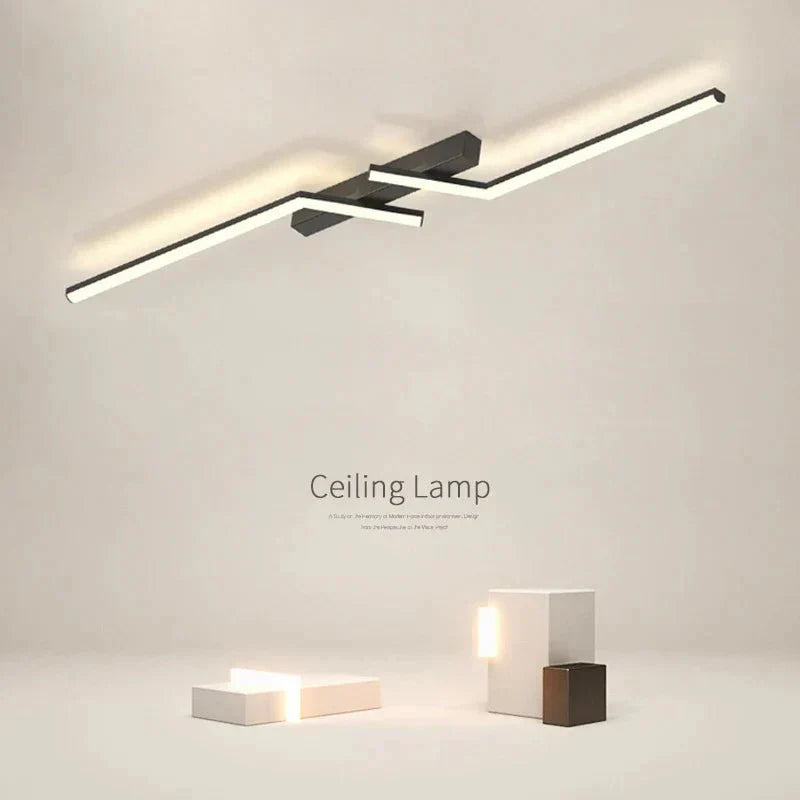 Plafonnier Bandes Led Moderne