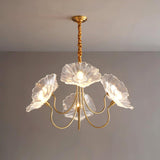 Lustre Fleures Vintage En Verre