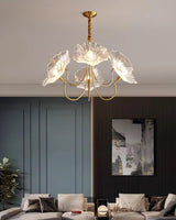 Lustre Fleures Vintage En Verre