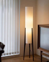 Lampadaire Noyer Sur Pied Bois Massif Épuré