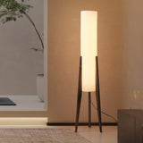 Lampadaire Noyer Sur Pied Bois Massif Épuré