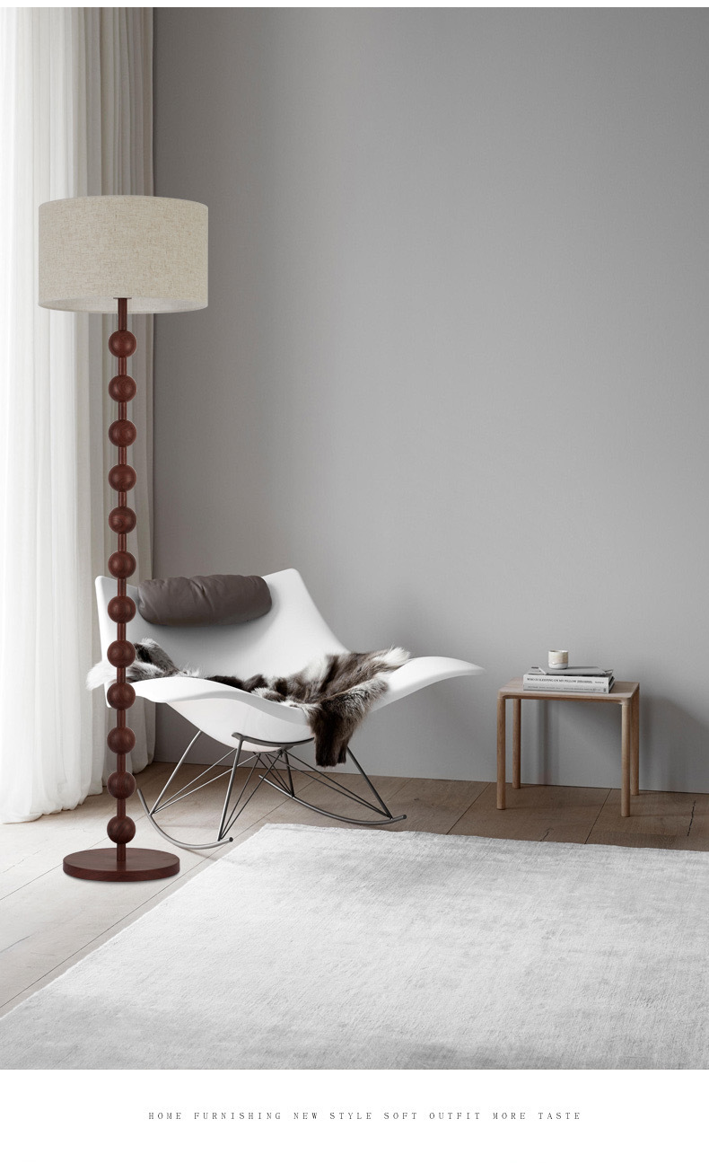 Lampadaire Minimaliste Japonais En Bois