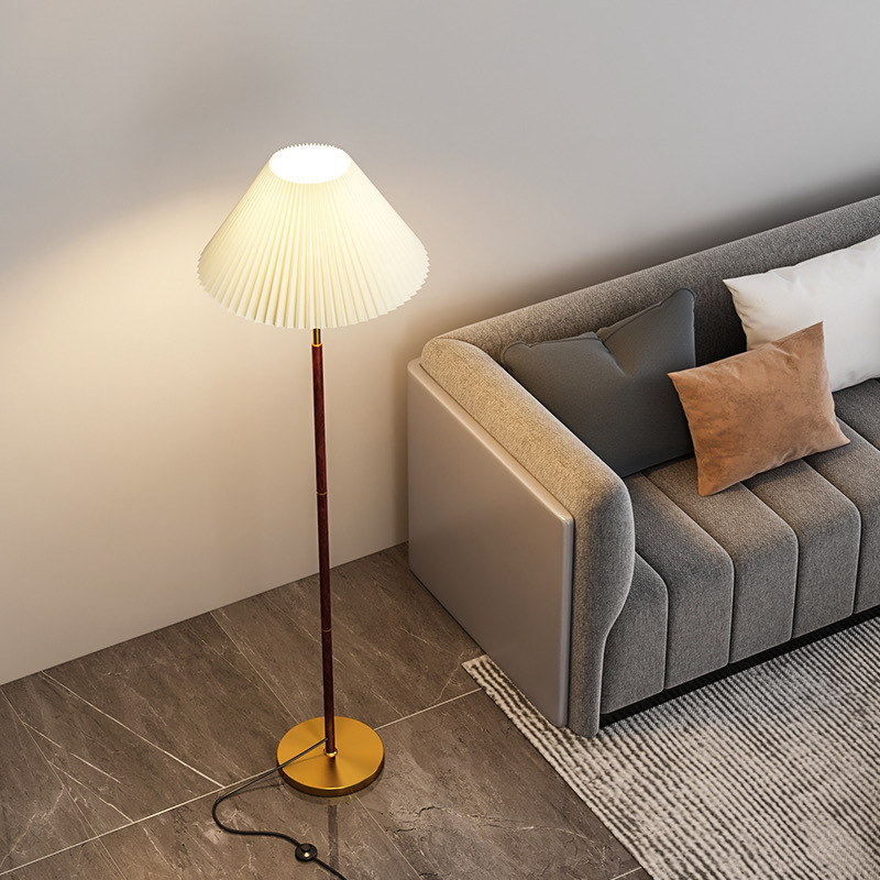 Lampadaire Origami Intemporel en Papier de Riz