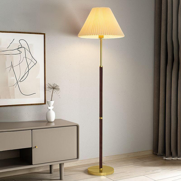 Lampadaire Origami Intemporel en Papier de Riz