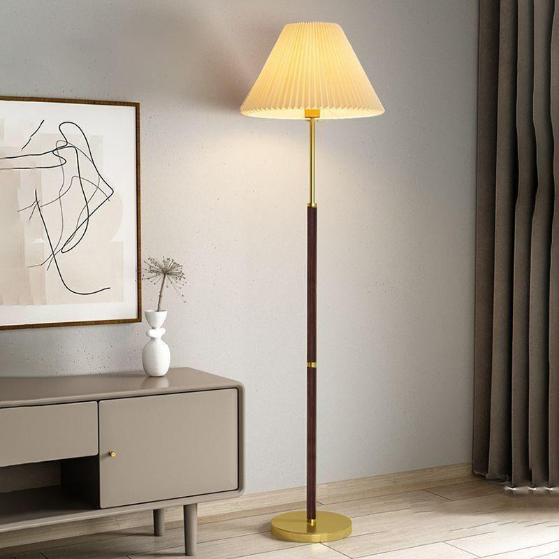 Lampadaire Origami Intemporel en Papier de Riz