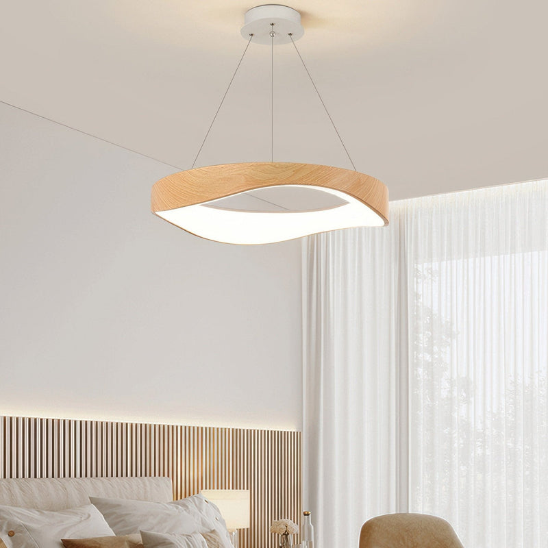 Suspension Luminaire Aesthetic En Bois Led