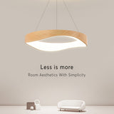 Suspension Luminaire Aesthetic En Bois Led