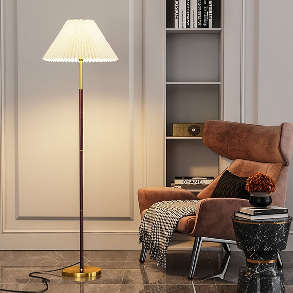 Lampadaire Origami Intemporel en Papier de Riz