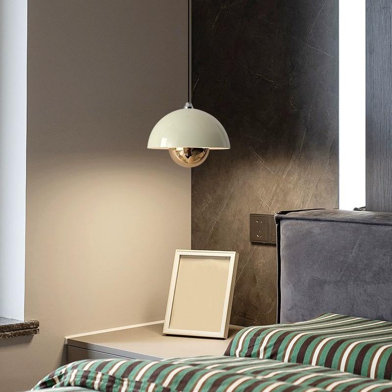 Suspension Luminaire Macaron en Forme de Bouton de Fleur