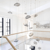 Suspension Luminaire Verre Nuage Soufflé