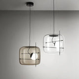 Suspension Luminaire Sphère Cubique En Verre