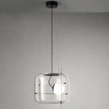Suspension Luminaire Sphère Cubique En Verre