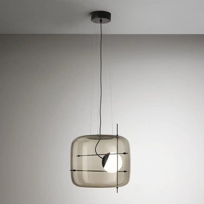 Suspension Luminaire Sphère Cubique En Verre