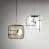 Suspension Luminaire Sphère Cubique En Verre