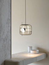 Suspension Luminaire Sphère Cubique En Verre