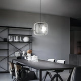 Suspension Luminaire Sphère Cubique En Verre