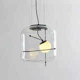 Suspension Luminaire Sphère Cubique En Verre