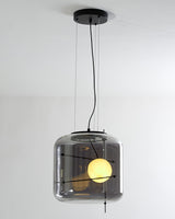 Suspension Luminaire Sphère Cubique En Verre