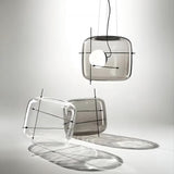 Suspension Luminaire Sphère Cubique En Verre