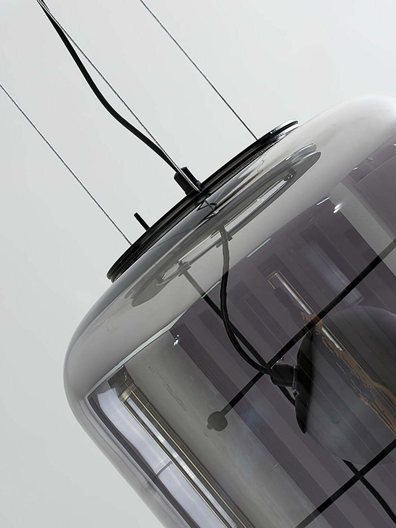 Suspension Luminaire Sphère Cubique En Verre