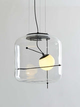 Suspension Luminaire Sphère Cubique En Verre