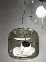 Suspension Luminaire Sphère Cubique En Verre