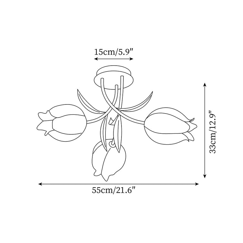 Plafonnier Tulipes