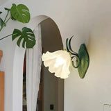 Applique Murale Fleur Blanche Délicate