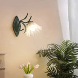 Applique Murale Fleur Blanche Délicate