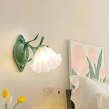 Applique Murale Fleur Blanche Délicate