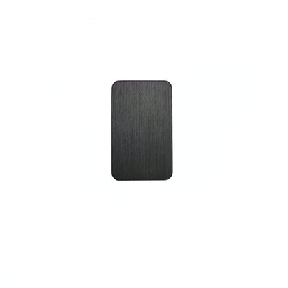 Applique Murale Rectangle Métal Noir