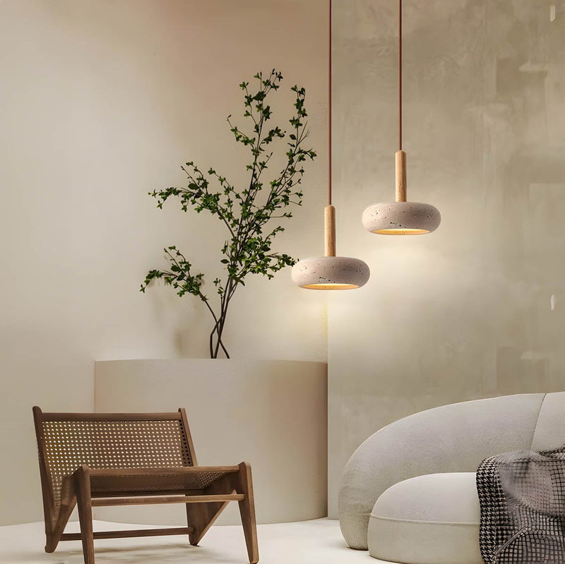 Suspension Luminaire Pierre Ovale
