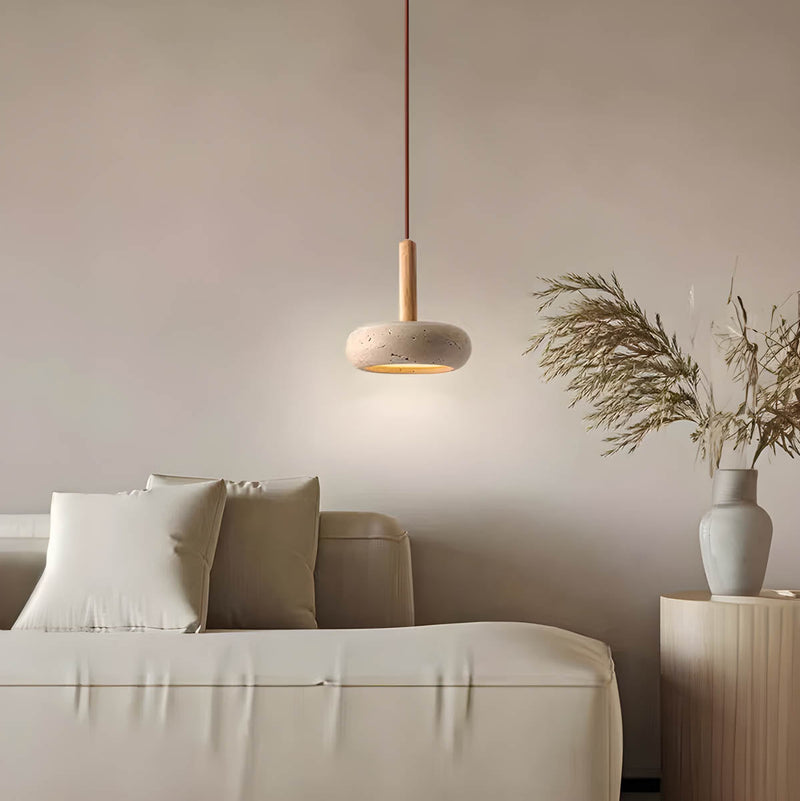 Suspension Luminaire Pierre Ovale
