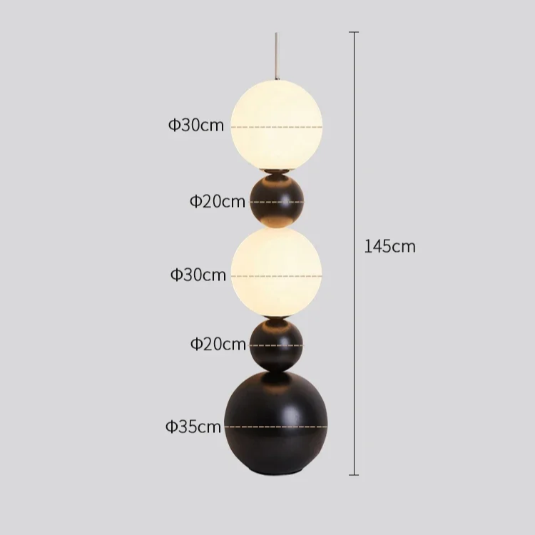 Lampadaire Designer Sculpturale Nordique