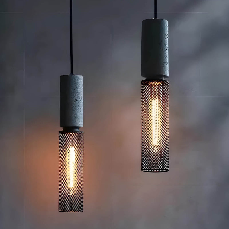 Suspension Luminaire Style Béton Moderne