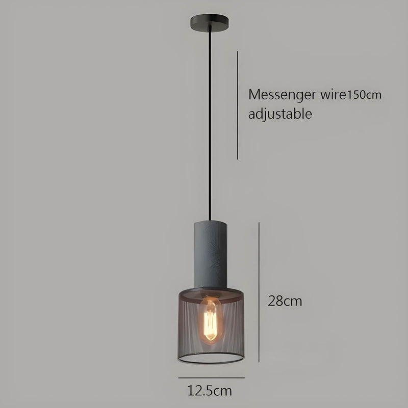 Suspension Luminaire Style Béton Moderne