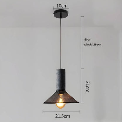 Suspension Luminaire Style Béton Moderne