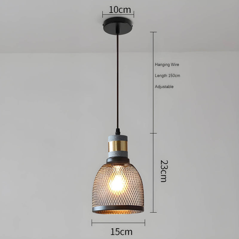 Suspension Luminaire Style Béton Moderne