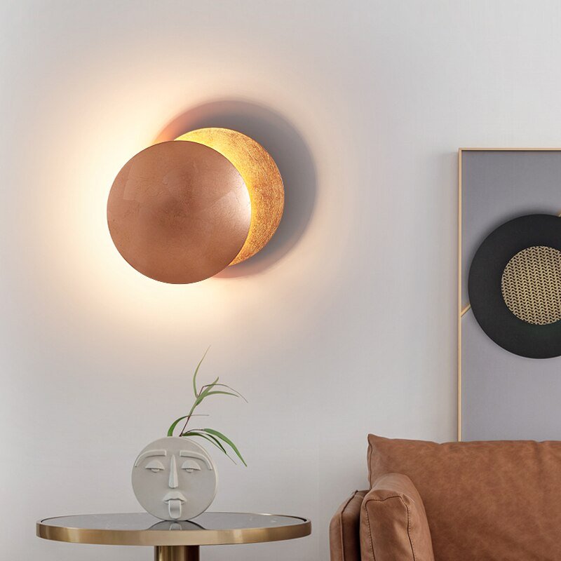 Applique Murale Éclipse Lumineuse Ambre