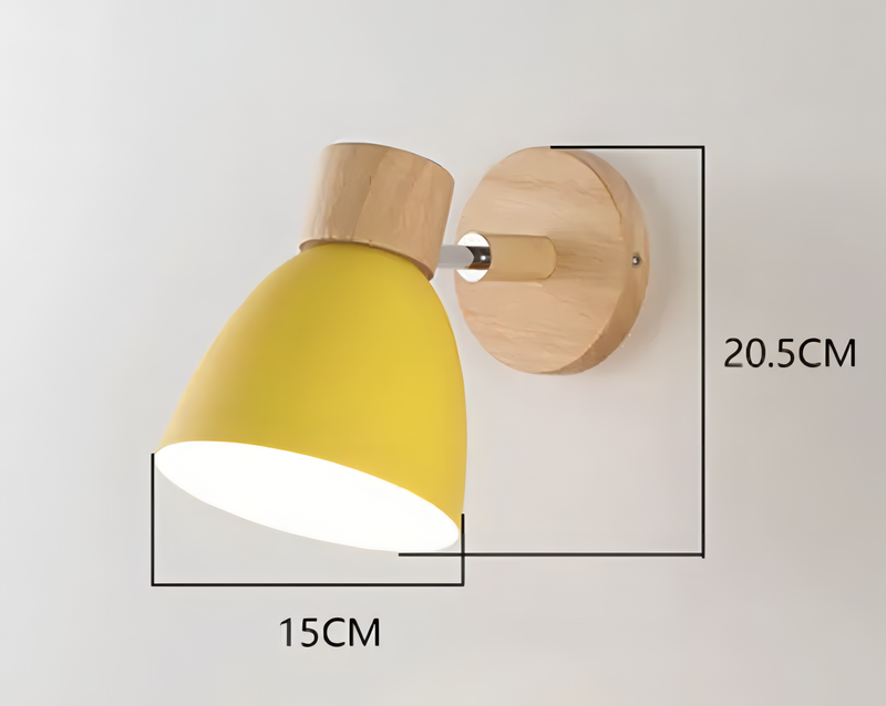 Applique Murale Suspendue Bois Clair Nordique