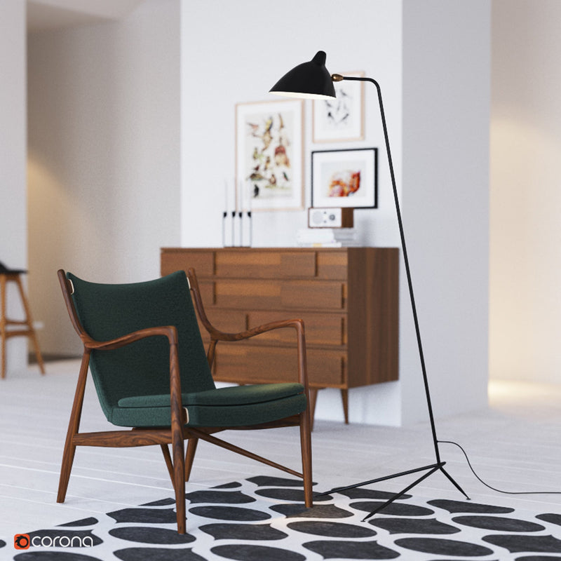 Lampadaire Serge Mouille Lignes Graphiques